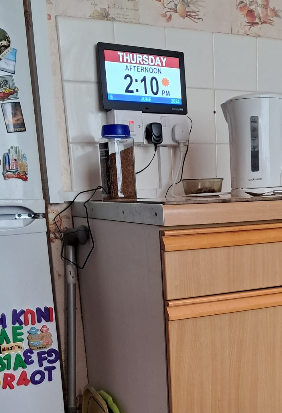 Customer photo review of XL Reminder Clock