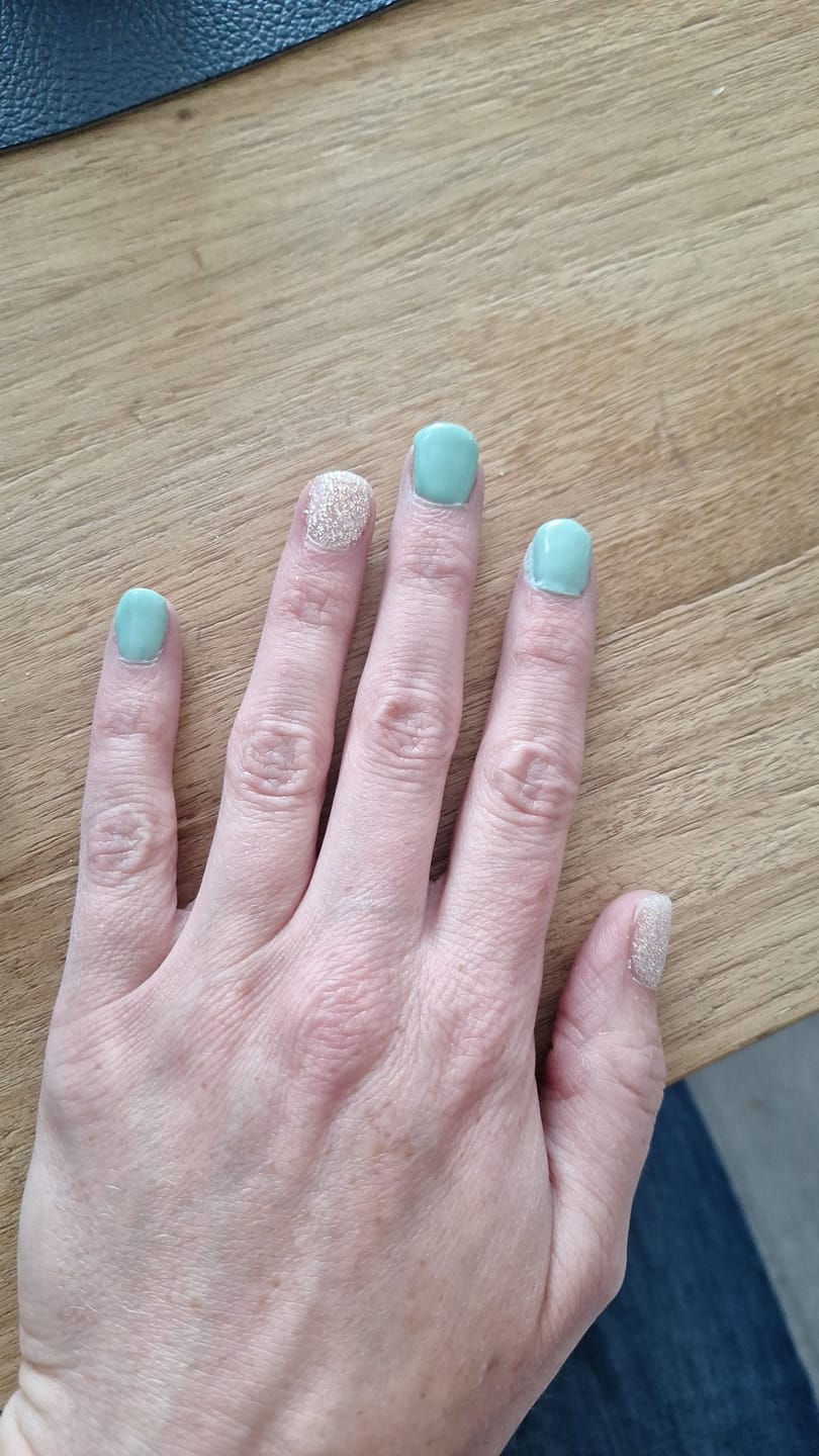 Customer photo review of Bamboo Bliss Dipping Powder