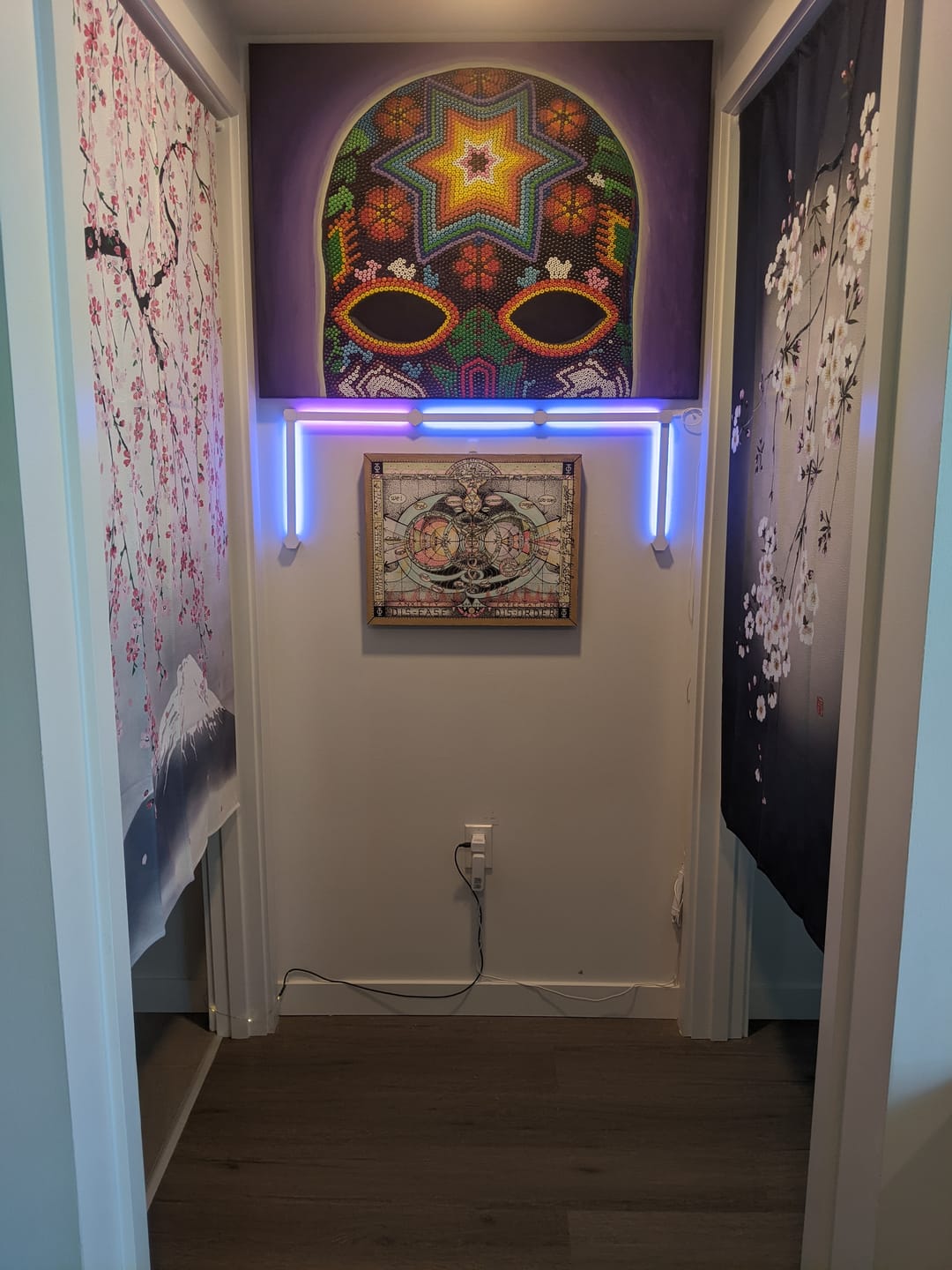 Customer photo review of Japanese Noren Moonlight