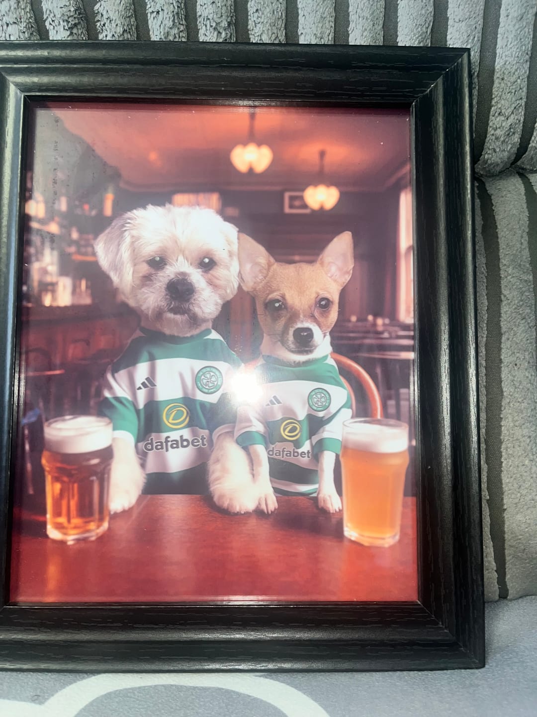 Customer photo review of Personalised Dog/Cat Football Image