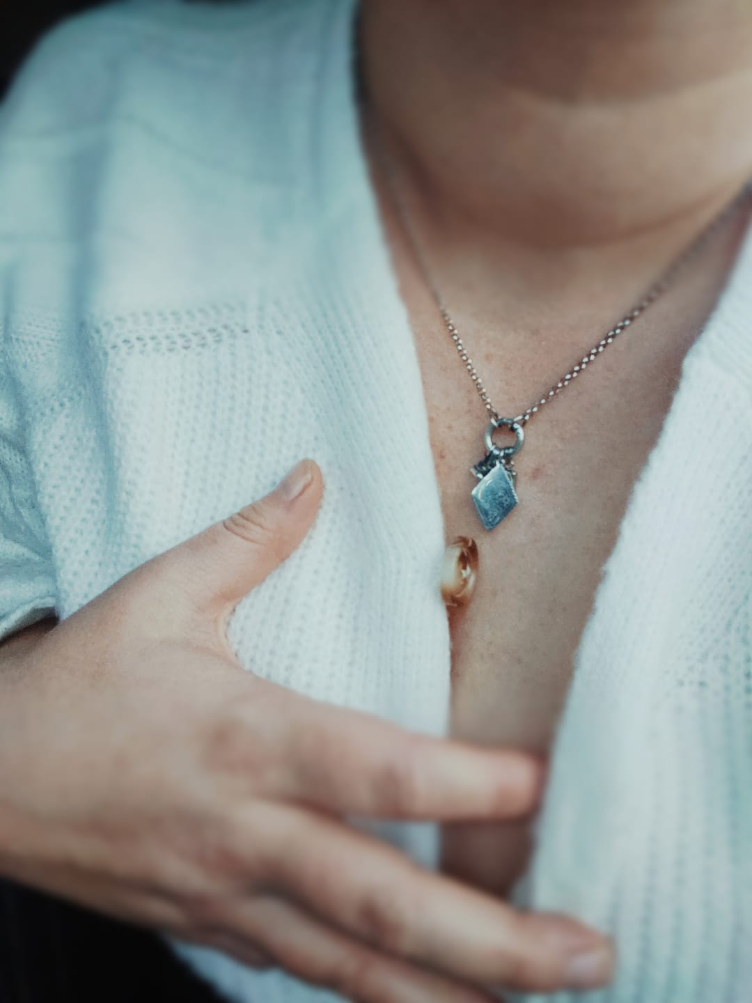 Customer photo review of The Ace of Cups Tarot Charm