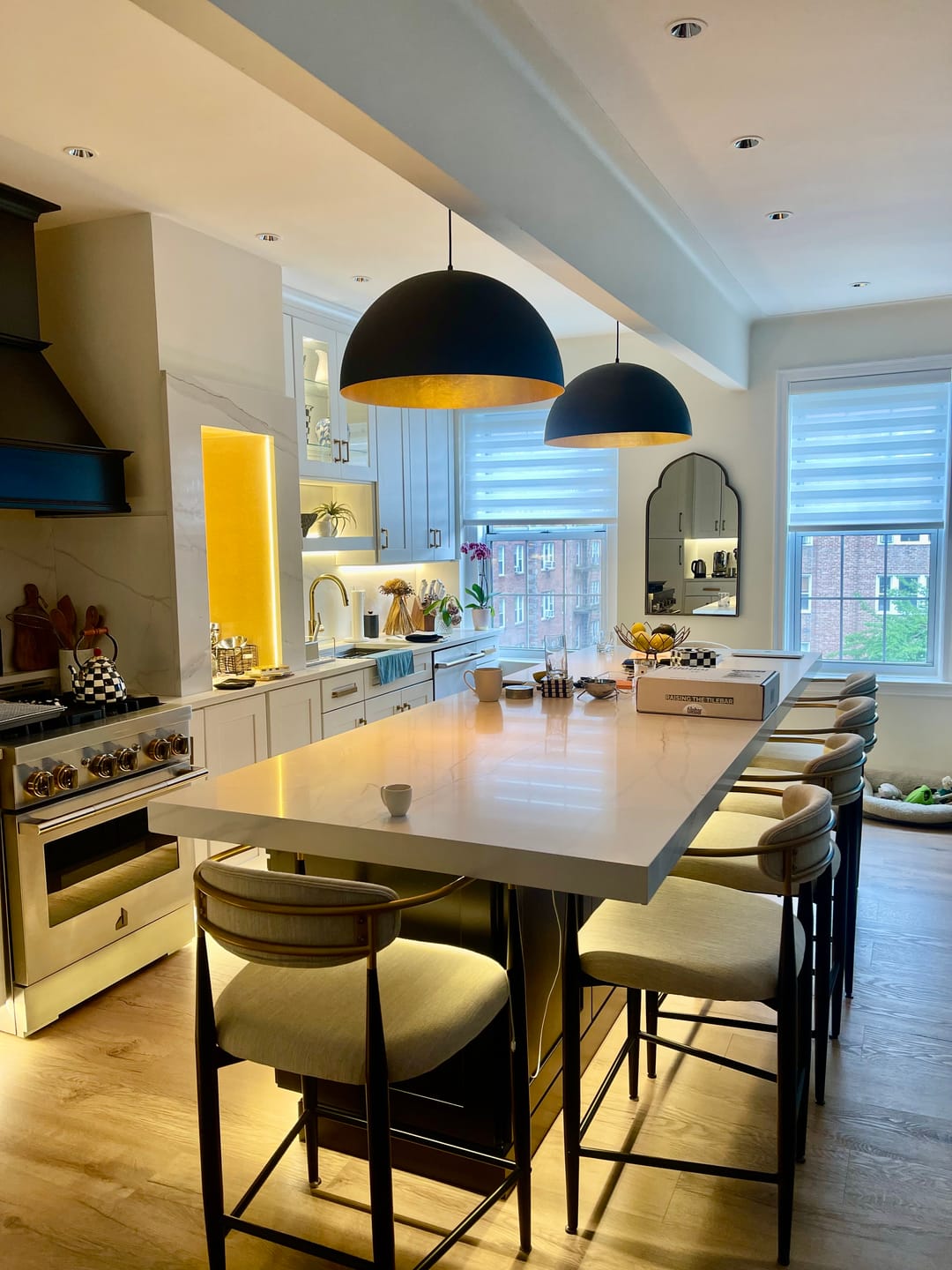 Customer photo review of Oversized Metal Dome Pendant Light