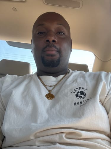 Customer photo review of 'Hard Work & God's Work' - Double Sided Pendant ( Gold )