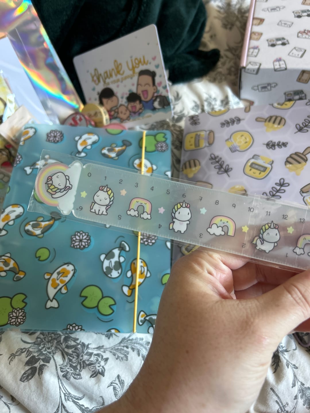 Customer photo review of Rainbow Unicorns Ruler