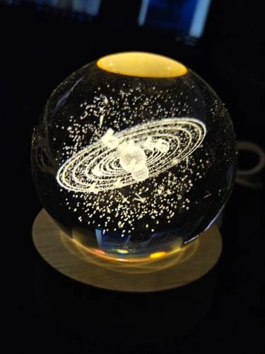 Customer photo review of Crystal Space Lamp