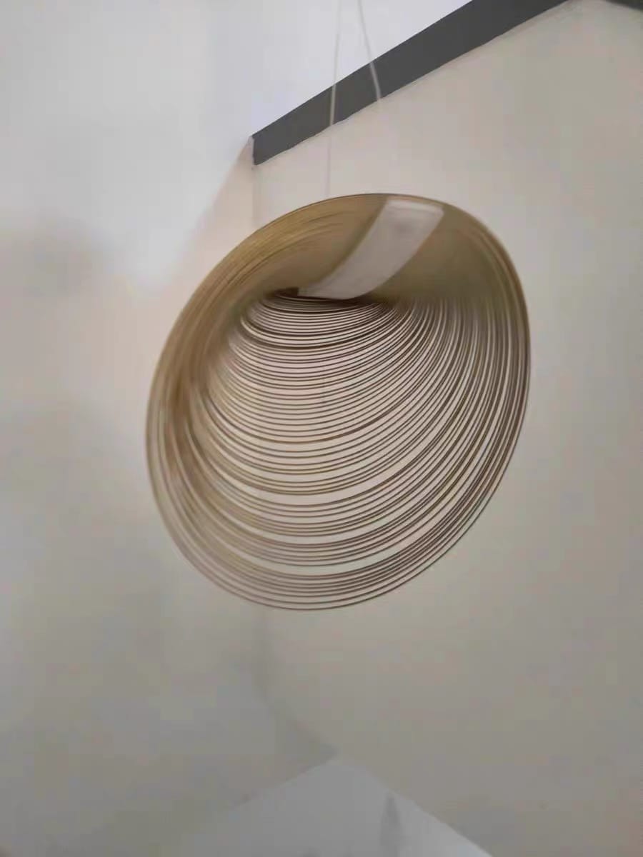 Customer photo review of Home Decor Wood Art LED Chandelier, Dimmable