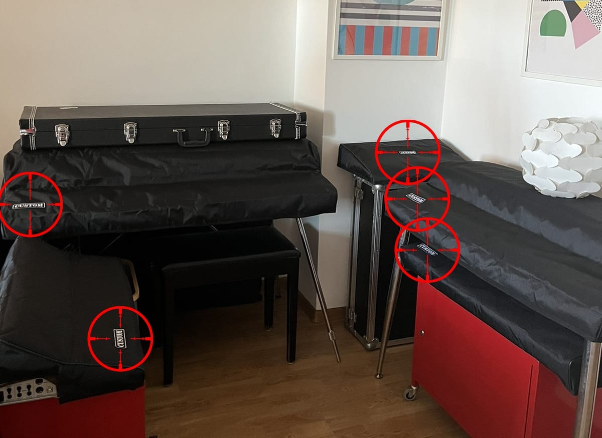 Customer photo review of Custom padded cover for WURLITZER 200 / 200A Piano