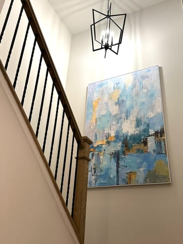 Customer photo review of Abstract Seascape Painting #ABSV07