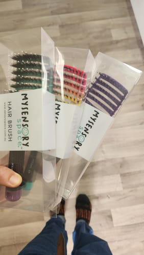Customer photo review of My Sensory Space Detangling Hairbrush