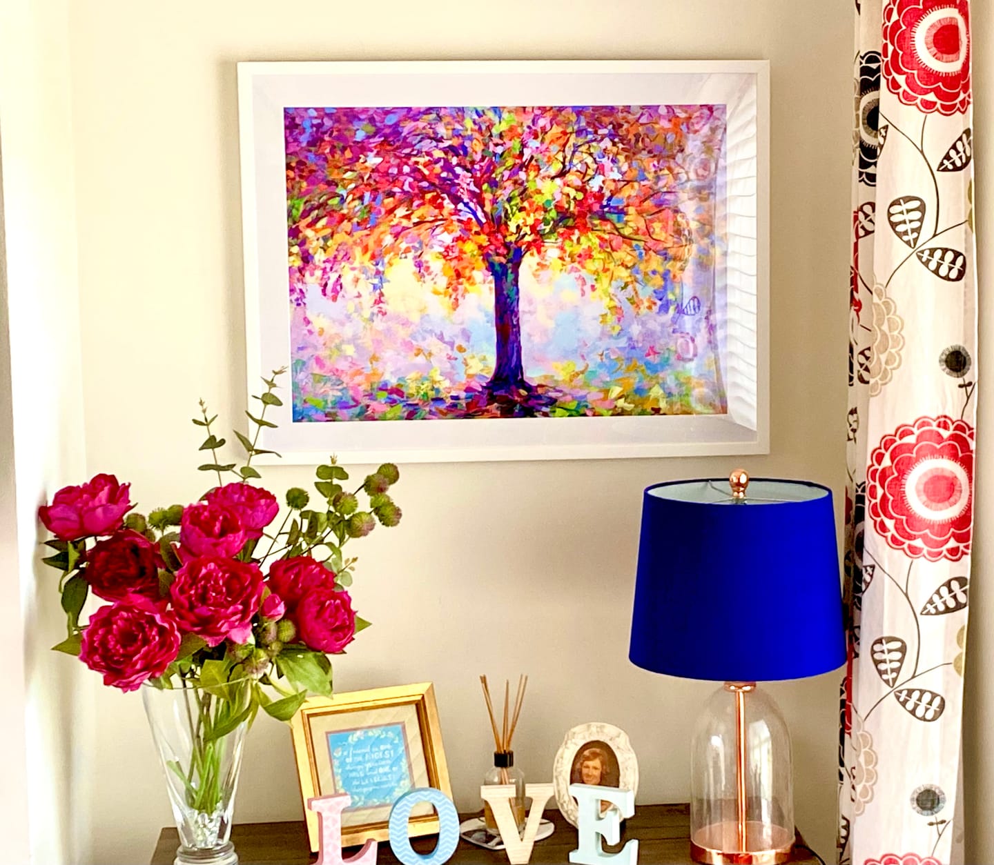 Customer photo review of Tree Of Happiness Framed Art Print