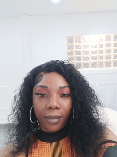 Customer photo review of Marble Hazel Brown Colored Contact Lenses