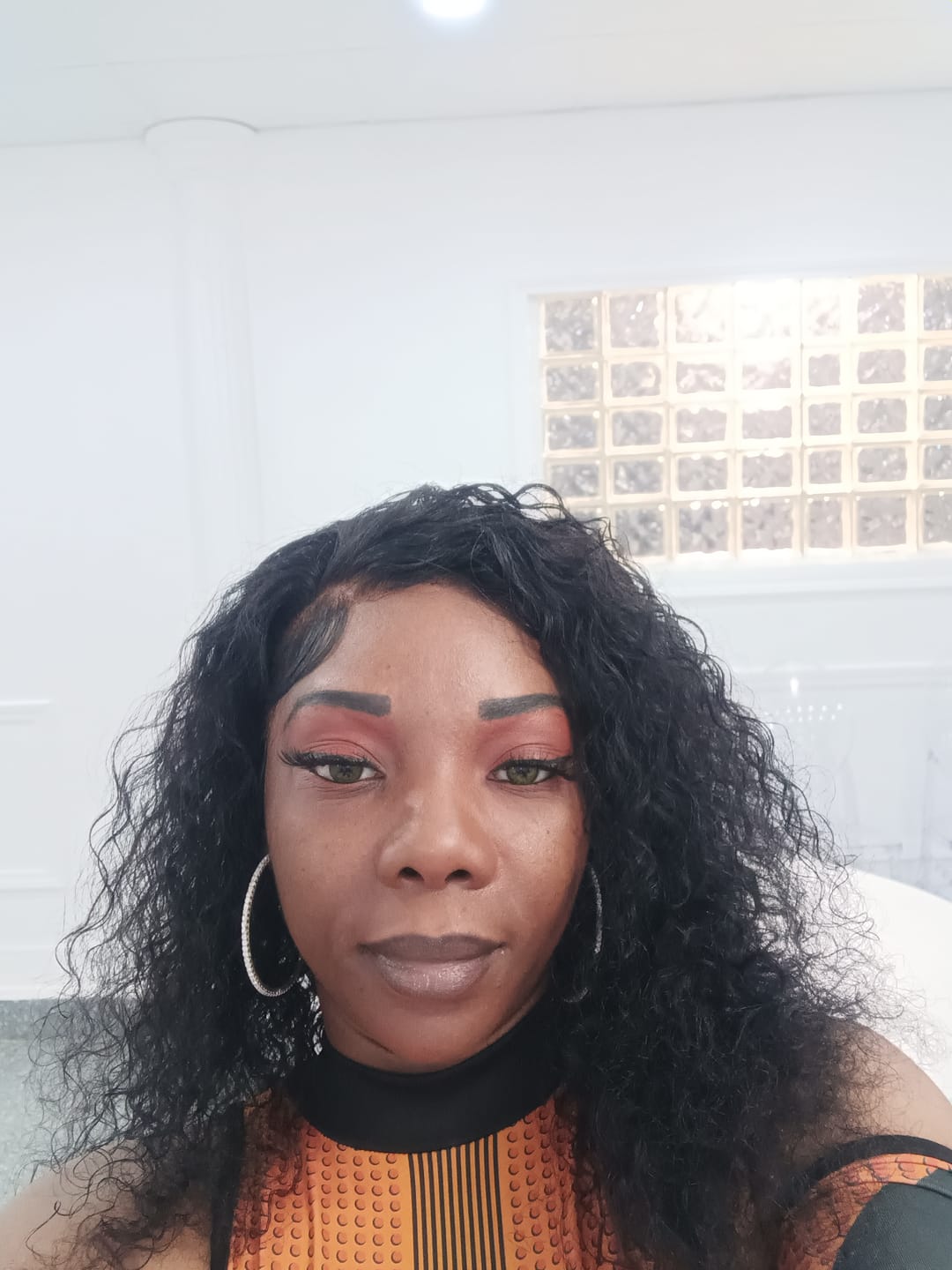 Customer photo review of Marble Hazel Brown Colored Contact Lenses