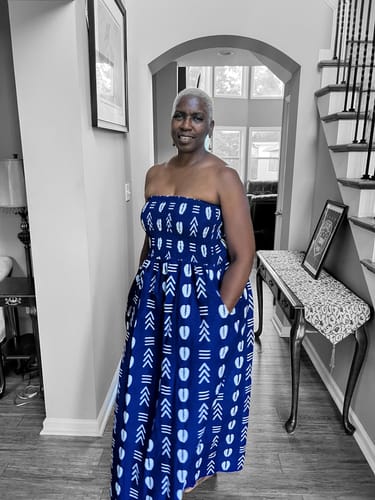 Customer photo review of Dress- Elastic (multiple lengths)