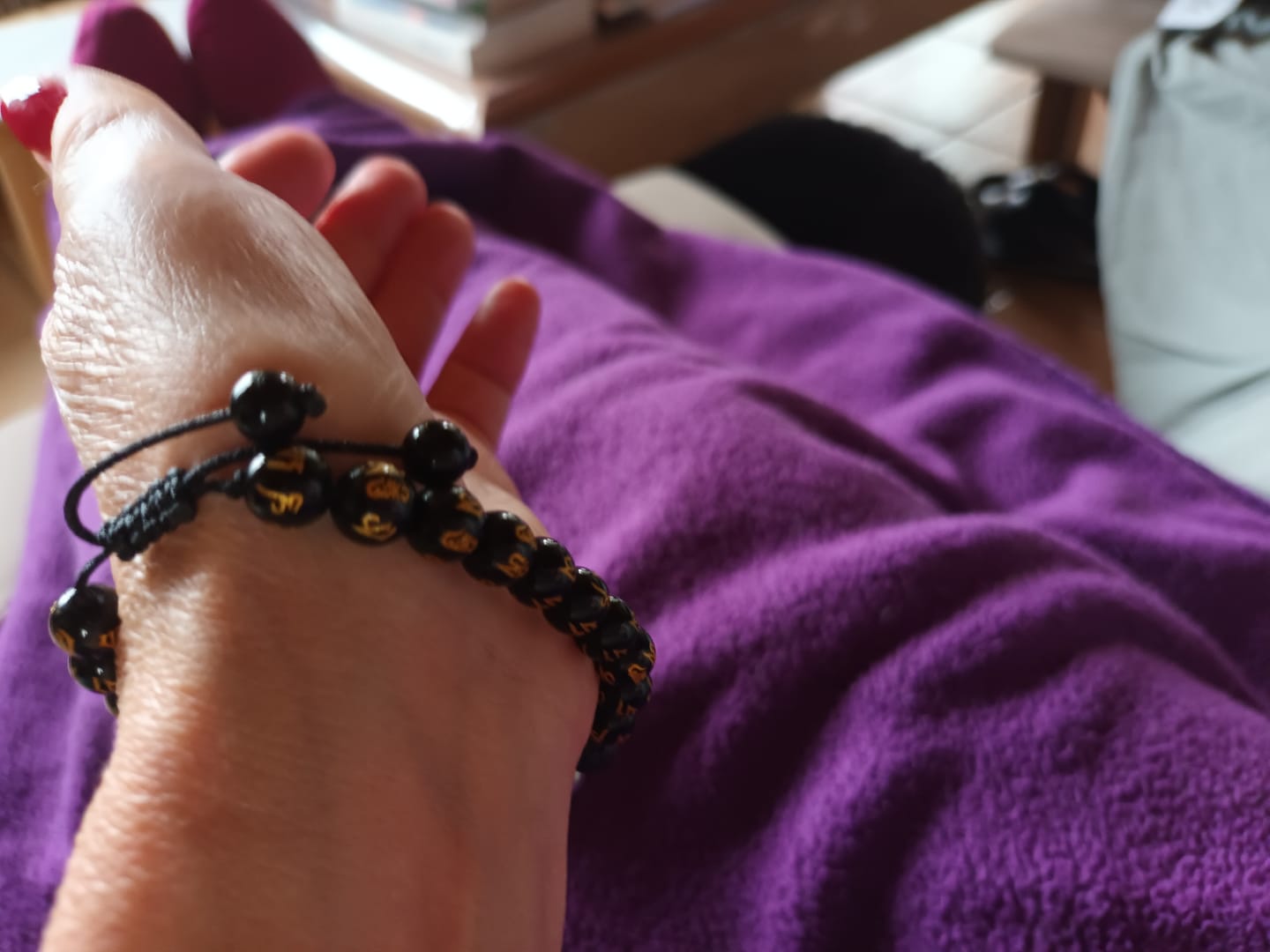 Customer photo review of Bracelet Mani Onyx +🎁
