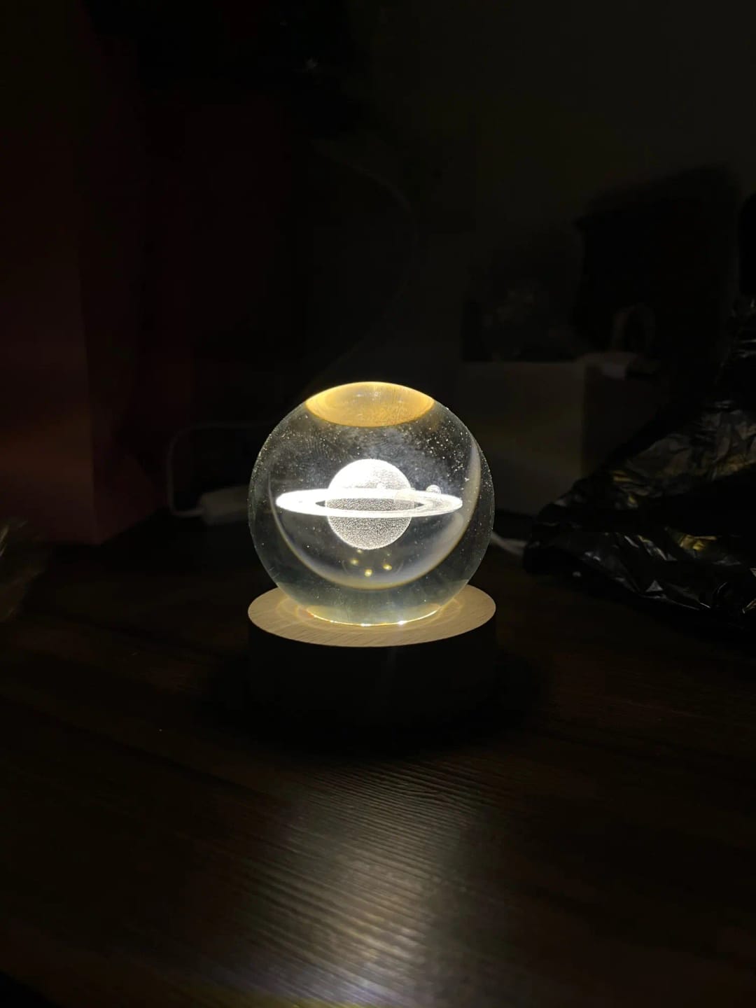 Customer photo review of Crystal Space Lamp