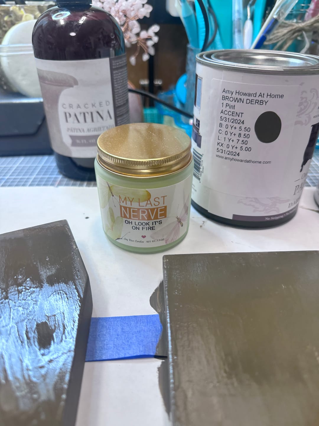 Customer photo review of Cracked Patina