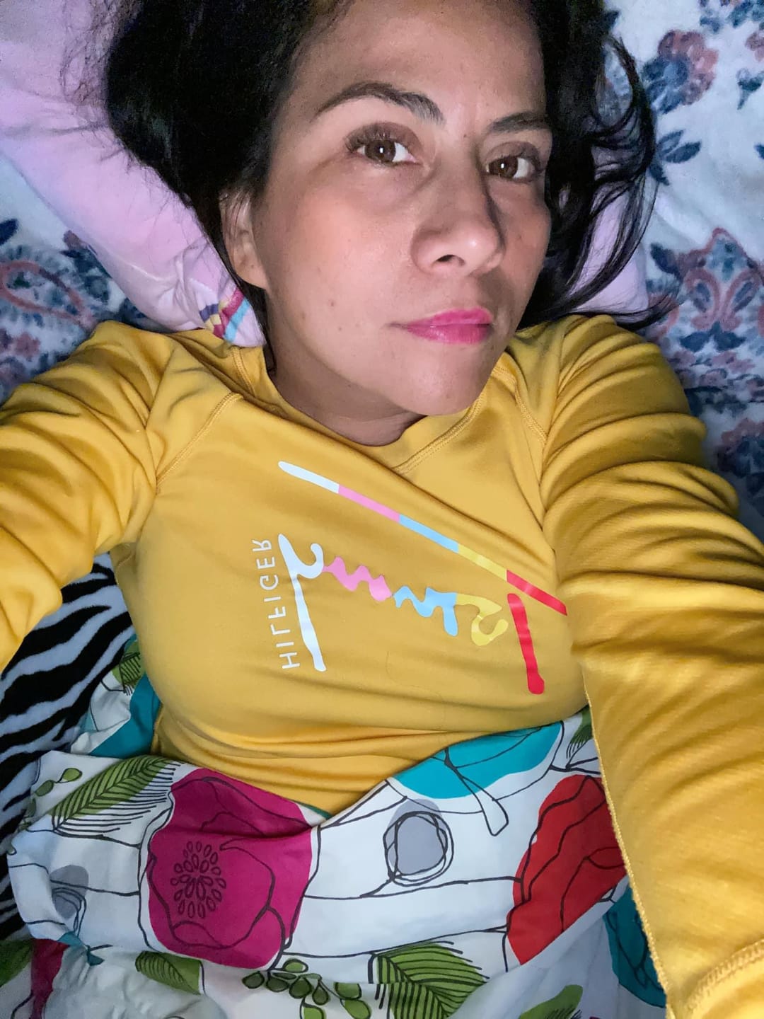 Customer photo review of Cocktail Tequila Sunrise Brown Colored Contact Lenses