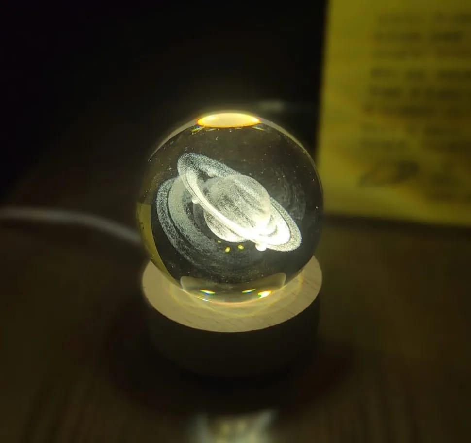 Customer photo review of Crystal Space Lamp