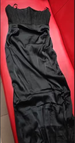 Customer photo review of Anita Glamour Black Strapless Maxi Dress