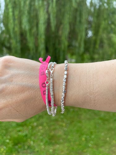 Customer photo review of bracciali dadini in argento 925