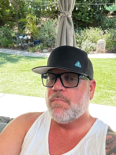 Customer photo review of Big Flat Bill Structured Watersport Hat