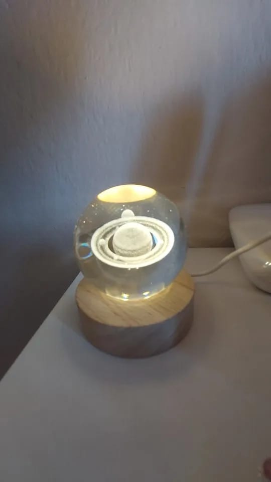 Customer photo review of Crystal Space Lamp