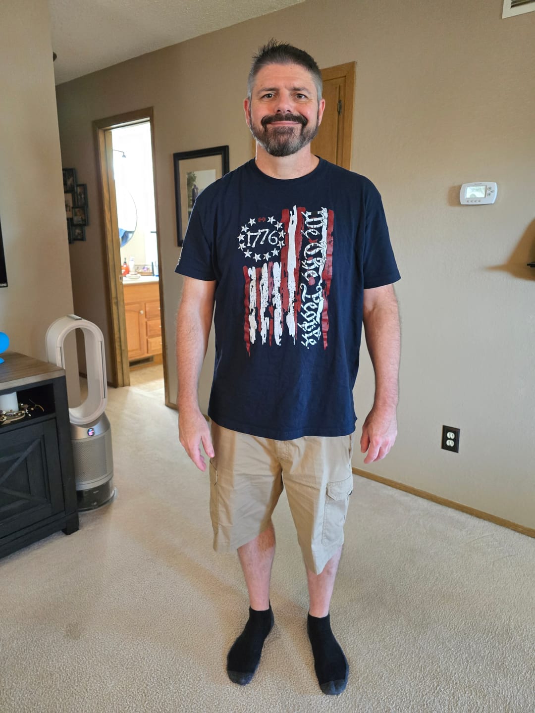 Customer photo review of We The People 1776 Flag T-Shirt