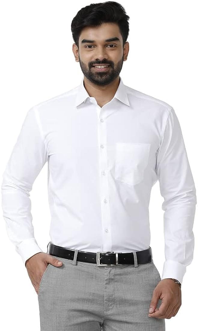 Customer photo review of AQUA Stain Free White Shirts