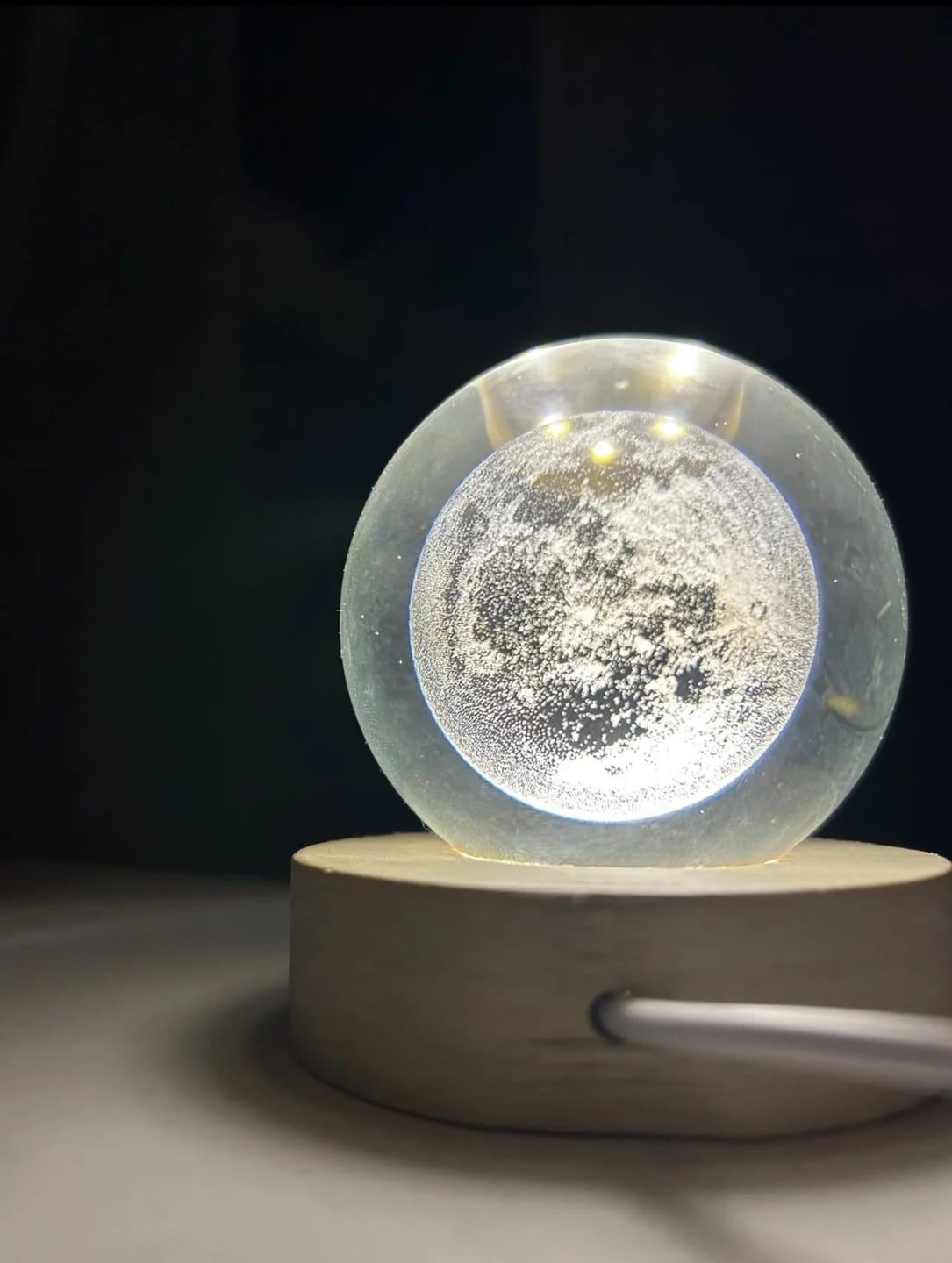 Customer photo review of Crystal Space Lamp