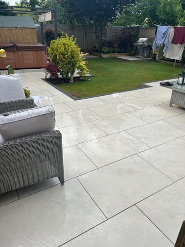 Customer photo review of Himalayan - White Porcelain Paving Tiles - 900 x 600 x 20mm