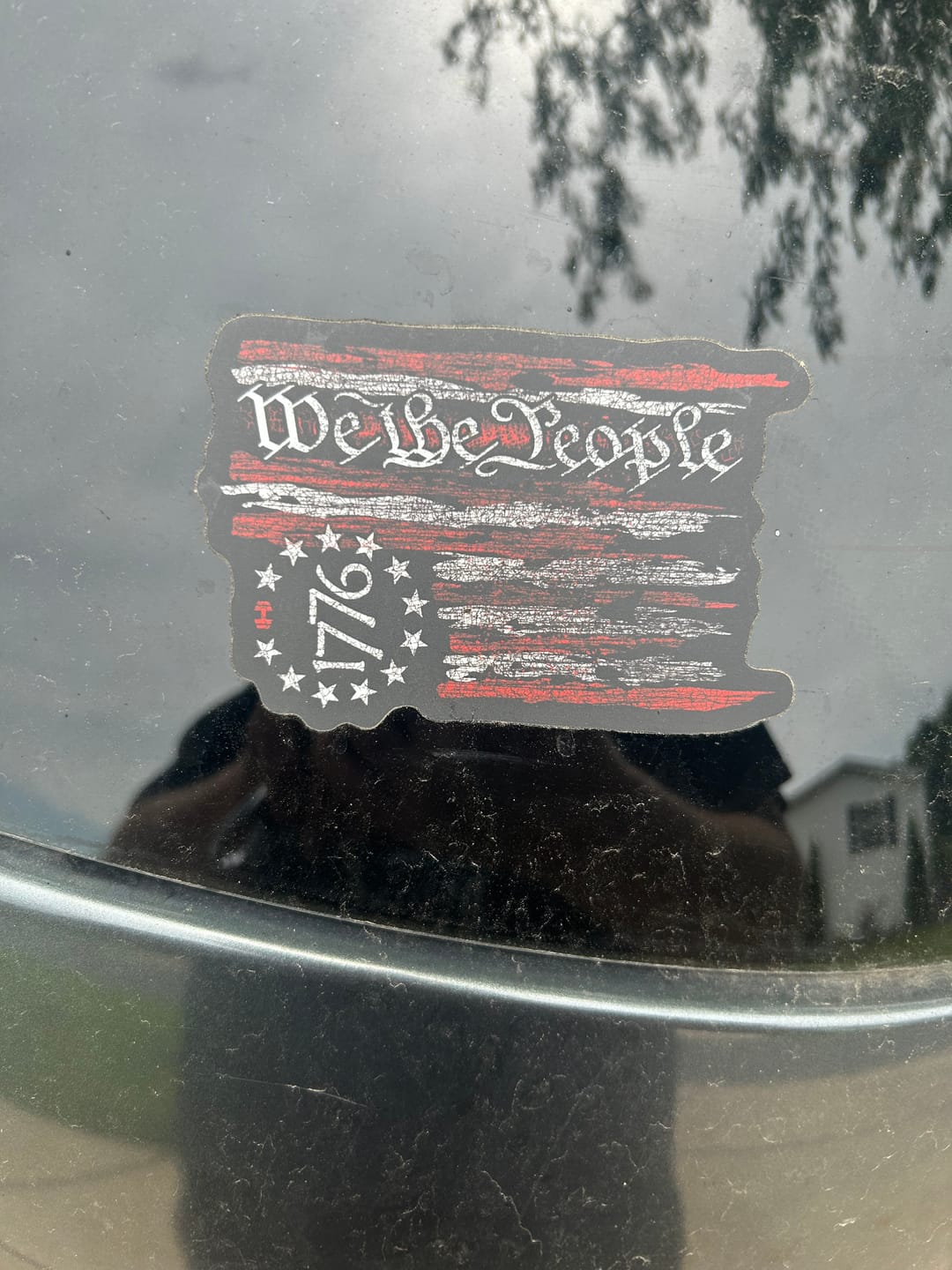 Customer photo review of We The People 1776 Flag Decal