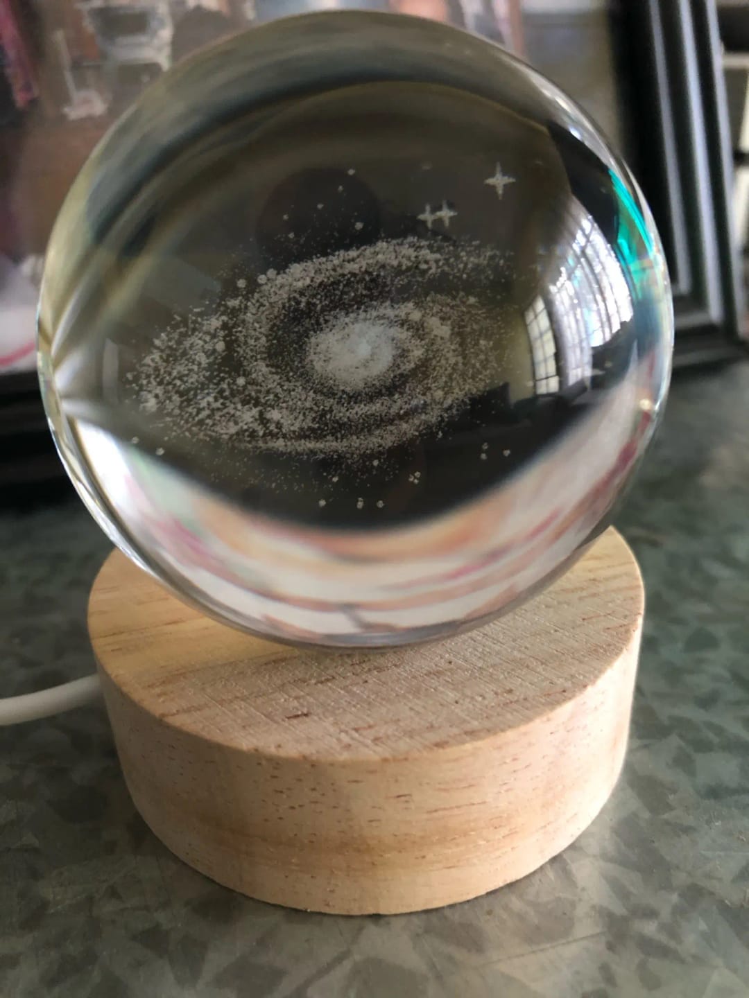 Customer photo review of Crystal Space Lamp