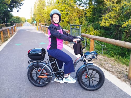Customer photo review of Vakole Y20 Pro 20" Foldable Step-through Electric Fat Bike with 20Ah Samsung Battery Support APP