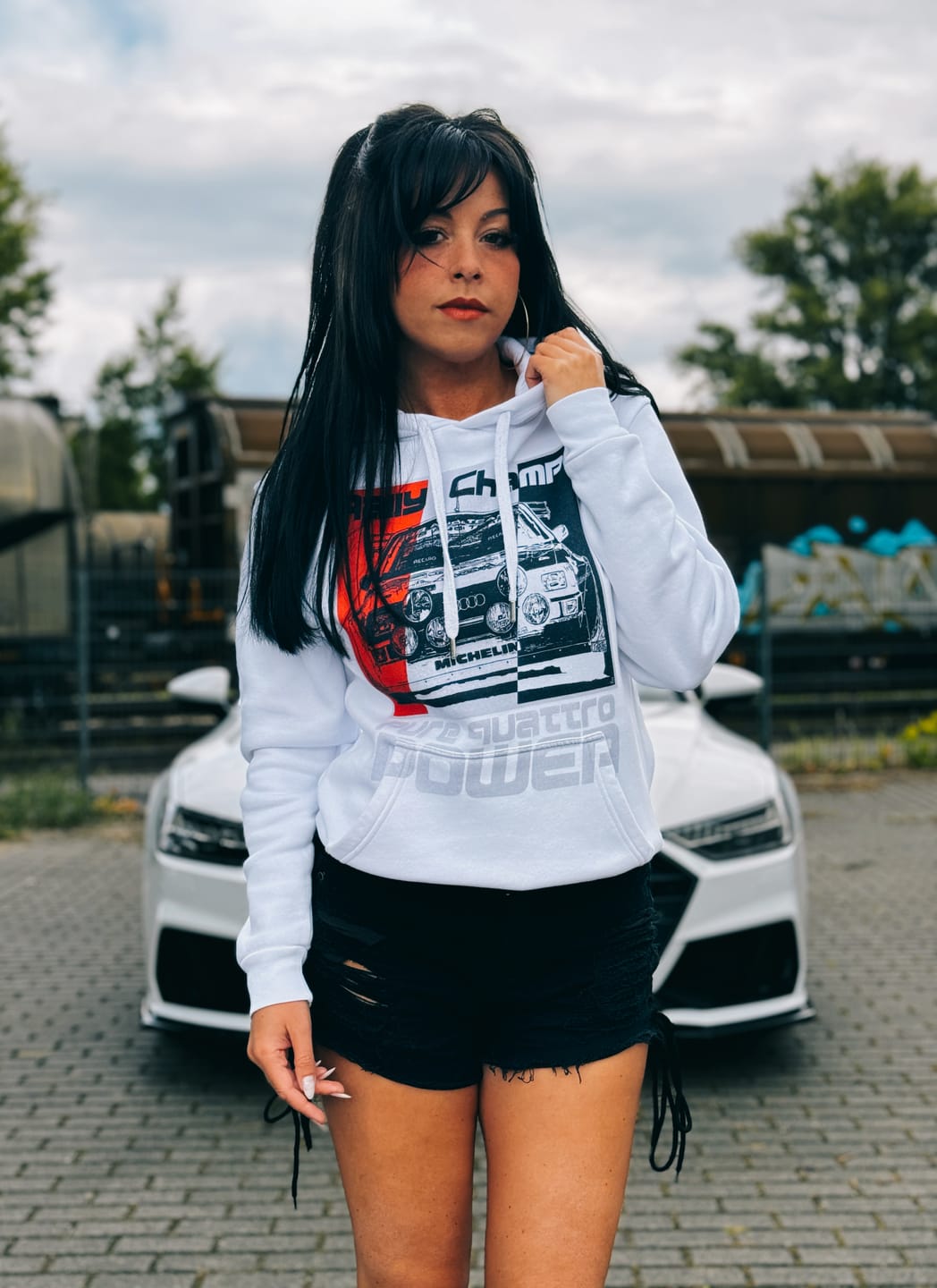 Customer photo review of Rally Champ Audi Sport Quattro Premium Hoodie Unisex