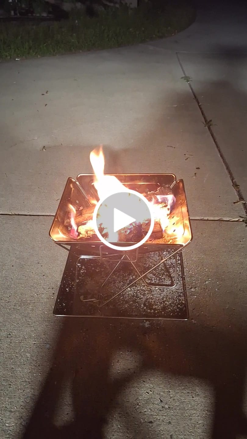 Customer video review of Flatpack Grill, Stove, & Pit [SPRING SALE]