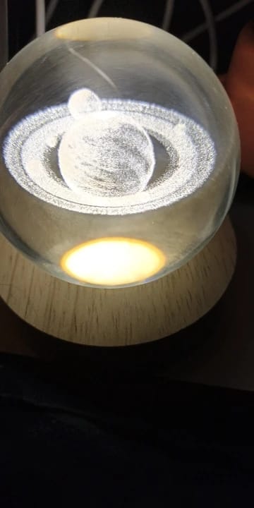 Customer photo review of Crystal Space Lamp