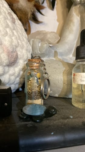 Customer photo review of Beautiful Caribbean Calcite Turtle Crystal