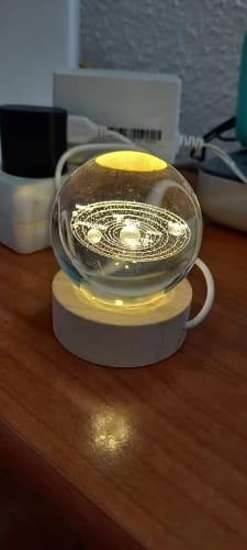 Customer photo review of Crystal Space Lamp