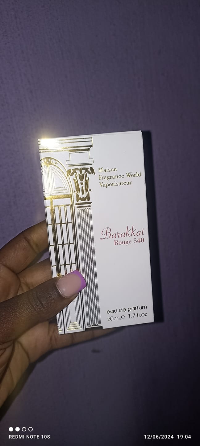 Customer photo review of Barakkat Rouge 540 EDP 50ml