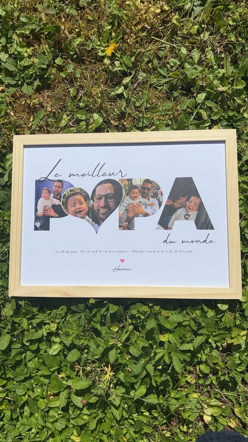 Customer photo review of "Le Meilleur Papa du Monde 2" - Affiche Personnalisée