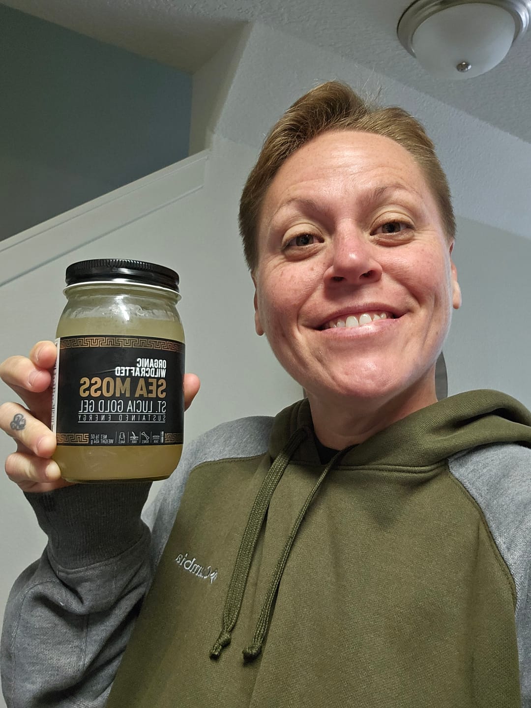 Customer photo review of St Lucia Gold Sea Moss Gel