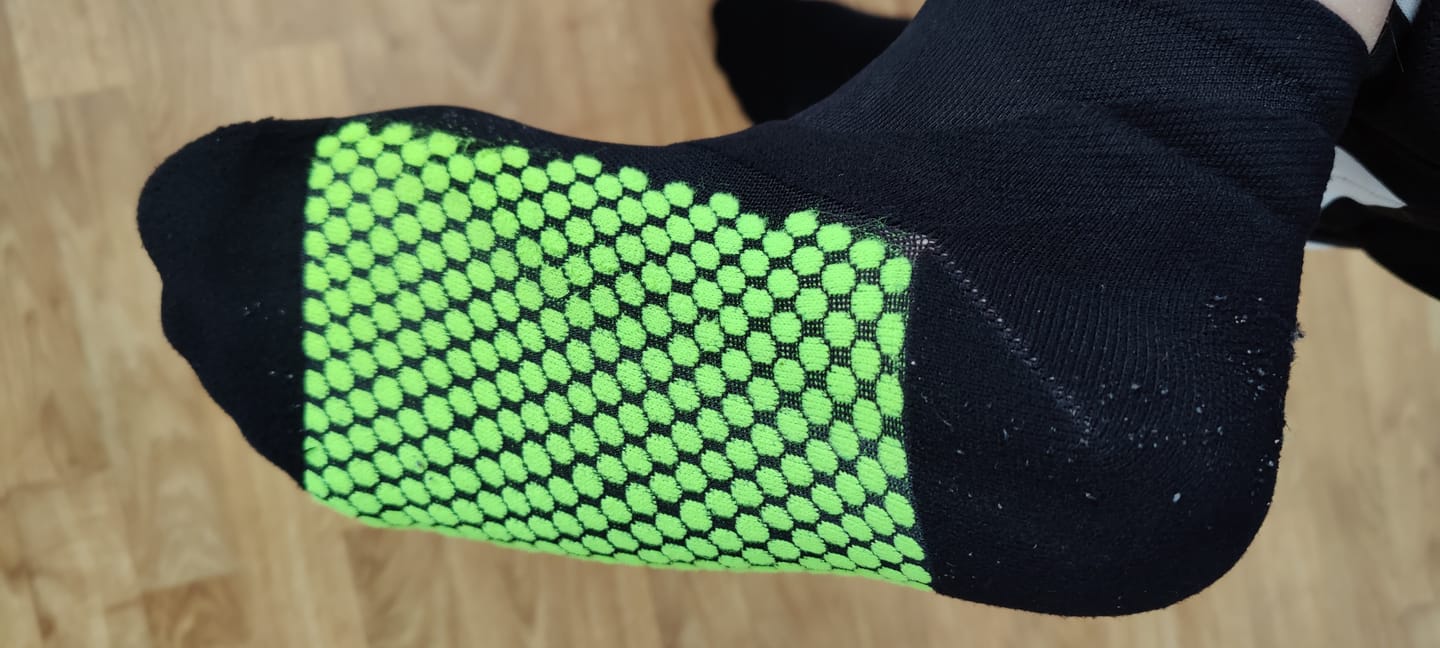 Customer photo review of eXtend Ankle – Kompressionilkkasukat - Musta/lime