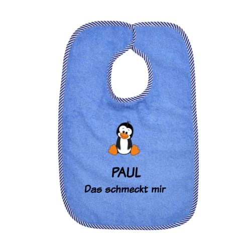 Customer photo review of Wolimbo Lätzchen mit Namen und Motiv bestickt