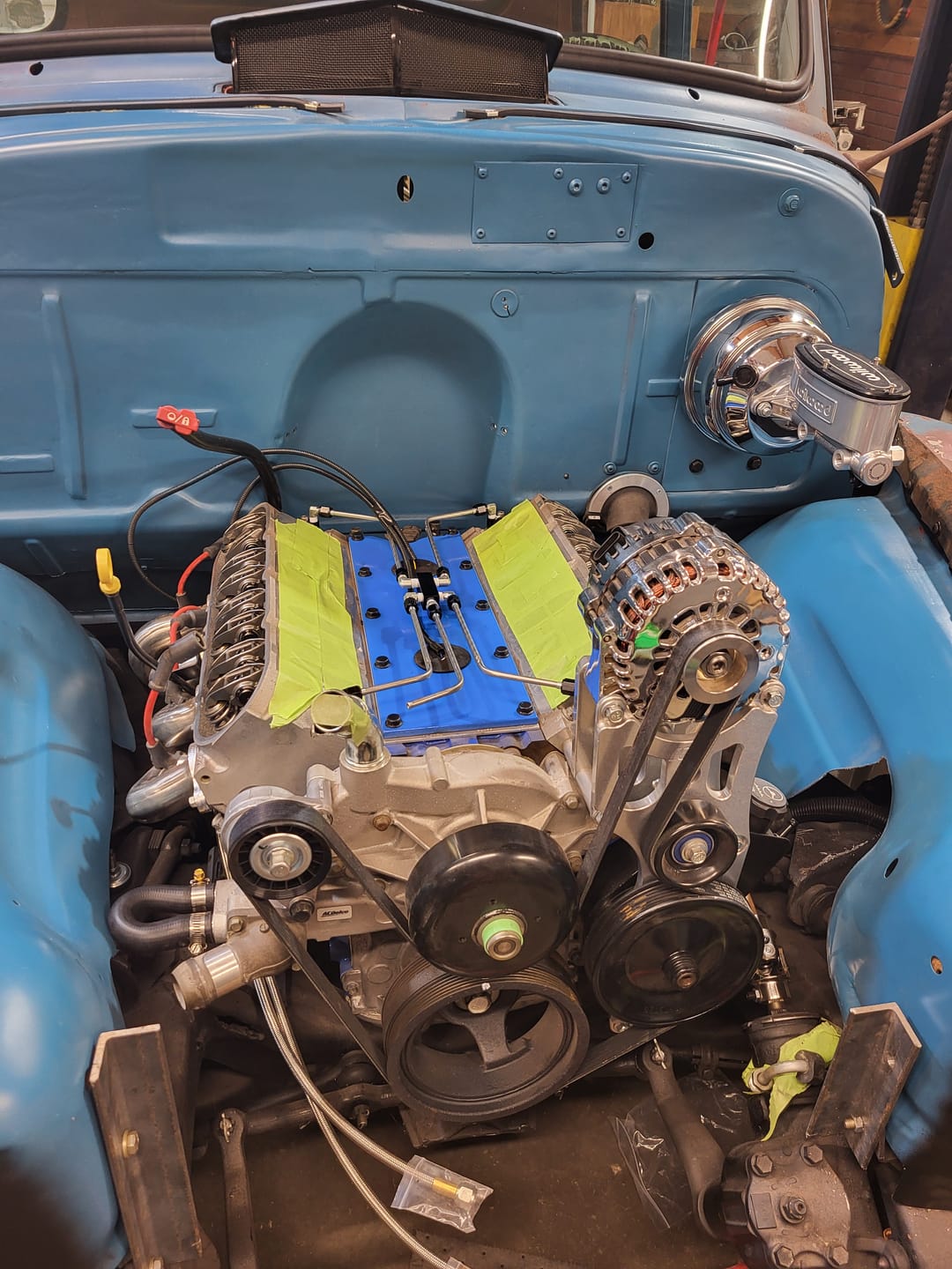 Customer photo review of Motion Raceworks LS Stainless Coolant Crossover Steel Steam Vent Kit 10-10005