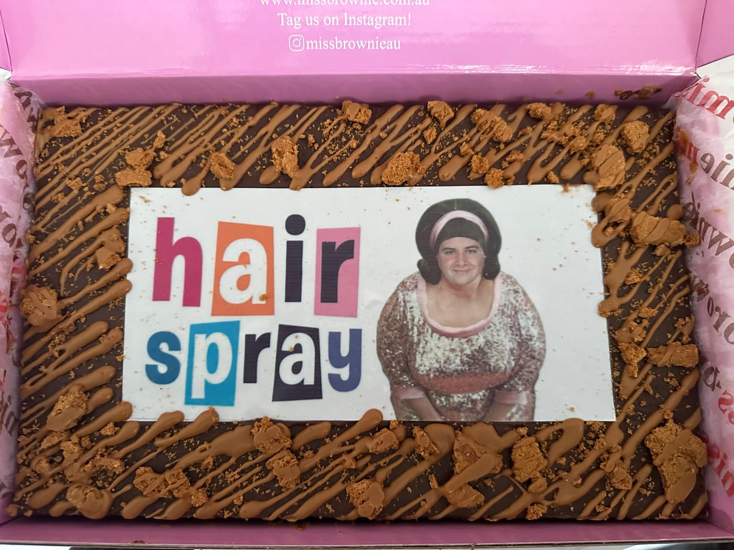 Customer photo review of Custom Image Brownie