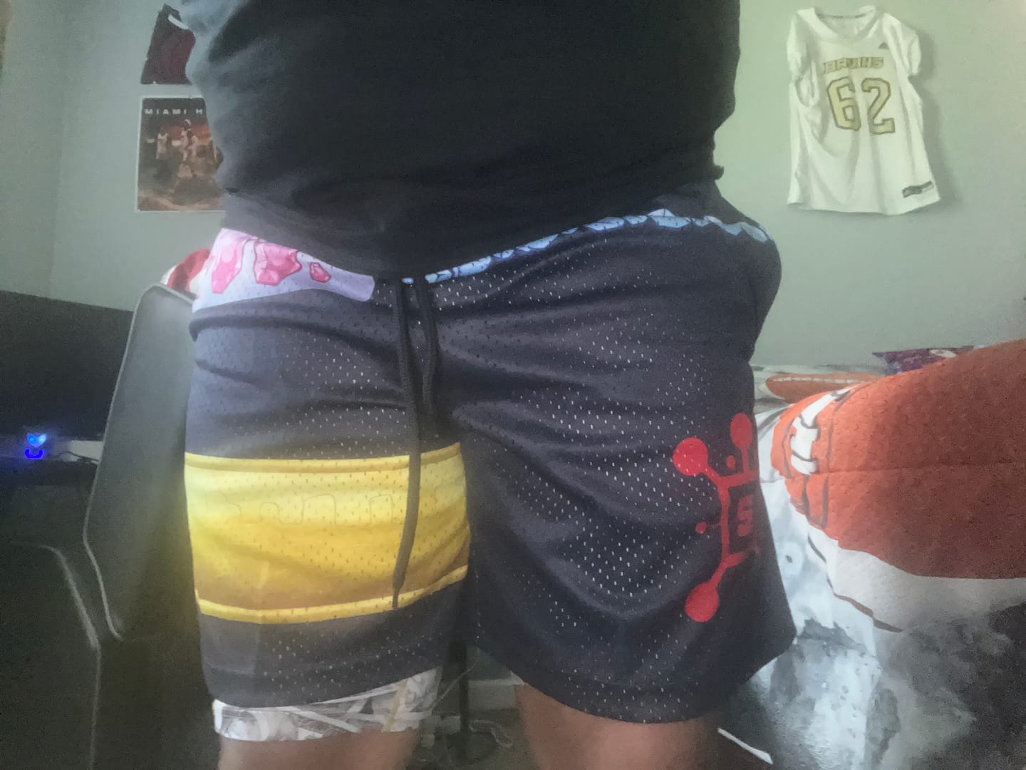 Customer photo review of Mystery Mesh Shorts