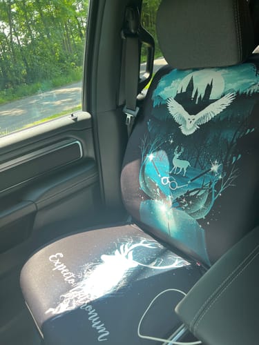 Customer photo review of Harry Potter Expecto Patronum Car Seat Covers Lt03 Universal Fit 225721