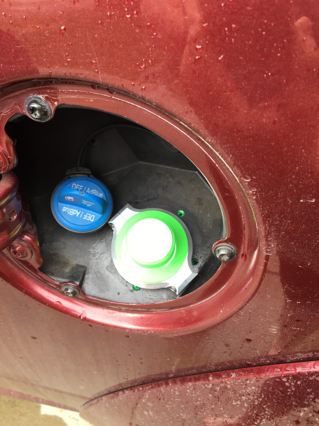 Customer photo review of 2013-2018 RAM Billet Fuel Filler Cap Fix Kit (A036/A049)