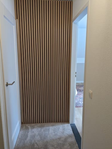 Customer photo review of Panneau acoustique bois | Noyer | De première qualité
