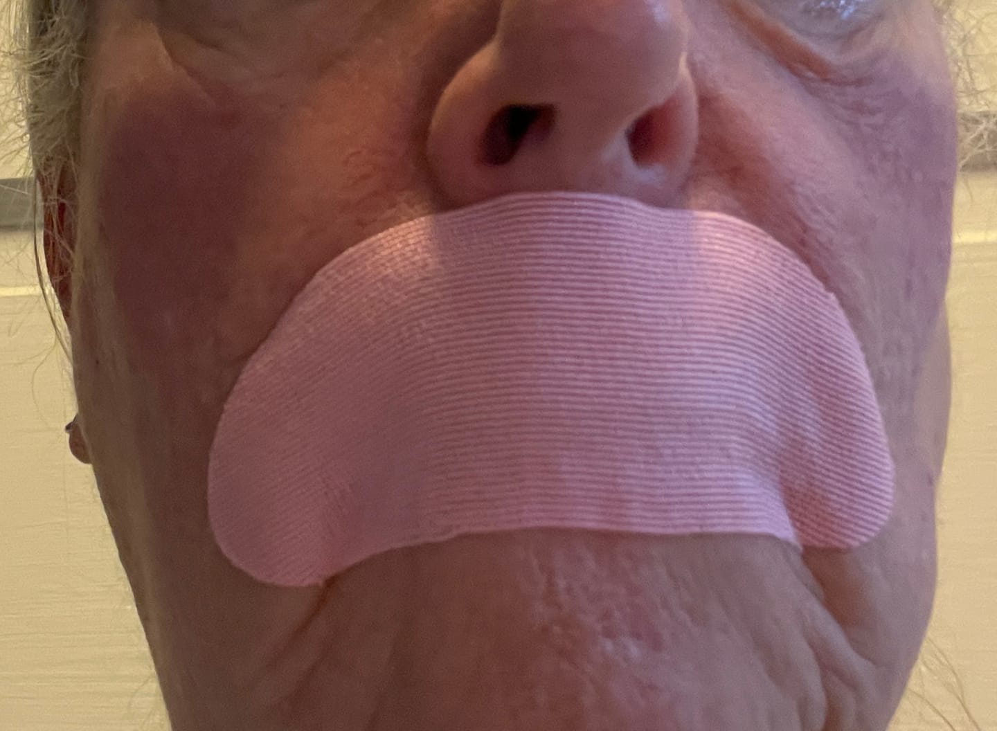 Customer photo review of Hostage Mouth Tape / Hostage Nose Strips